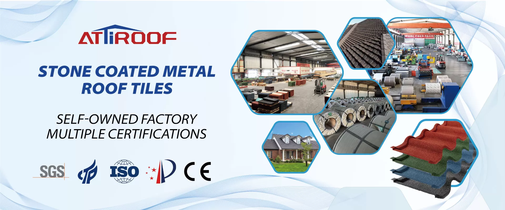 stone coated metal roofing tile