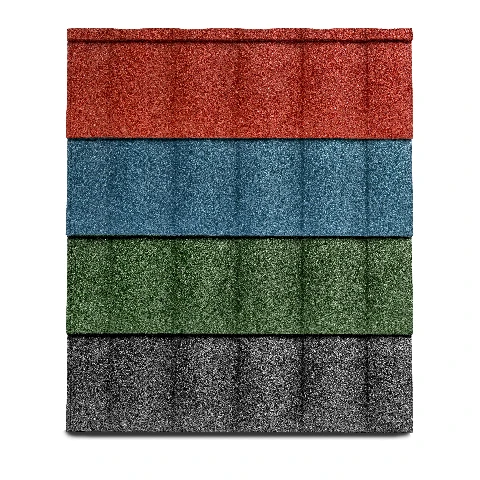 Roman Style Stone Coated Metal Roof Tiles
