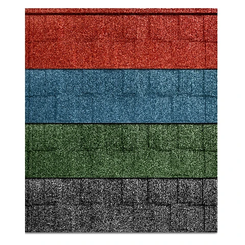 Shingle Style Stone Coated Metal Roof Tiles