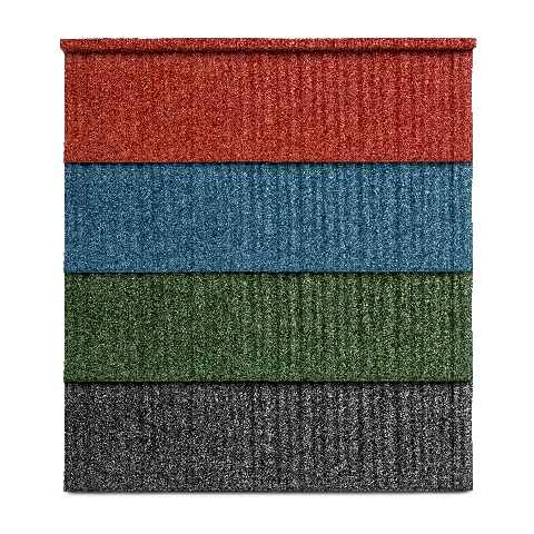 Wood Style Stone Coated Metal Roof Tiles