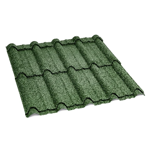 Bamboo Long Span Stone Coated Aluminized Zinc Steel Roof Tile