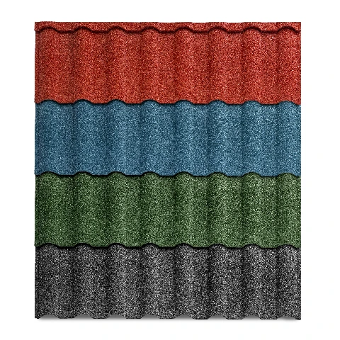Bamboo Long Span Stone Coated Aluminized Zinc Steel Roof Tile