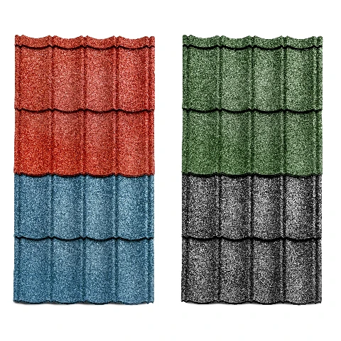 Arc Style Long Span Stone Coated Metal Roof Tiles