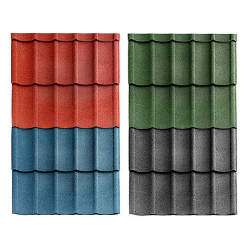 Tudor Style Long Span Stone Coated Metal Roof Tiles