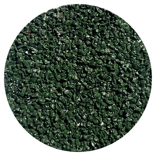 Classic Seven Wave Stone Coated Metal Roof Tile Color Card - Green