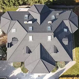 Project case of stone-coated metal roof tilesProject case of stone-coated metal roof tiles