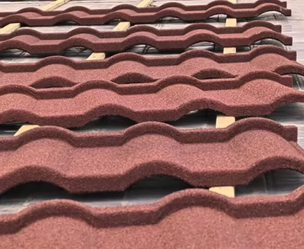 Quiet interior with stone coated metal roof tiles
