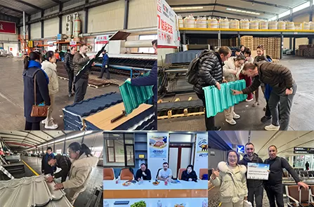 Central Asian customers visit the factory