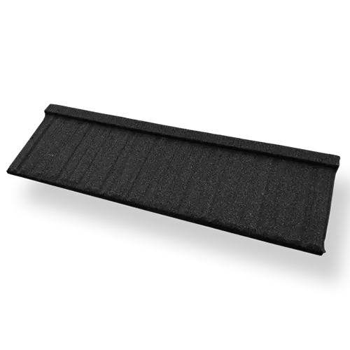 Black Wood Stone Coated Metal Roof Tiles