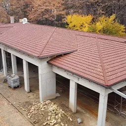 Project case of stone-coated metal roof tiles