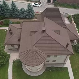 Project case of stone-coated metal roof tiles